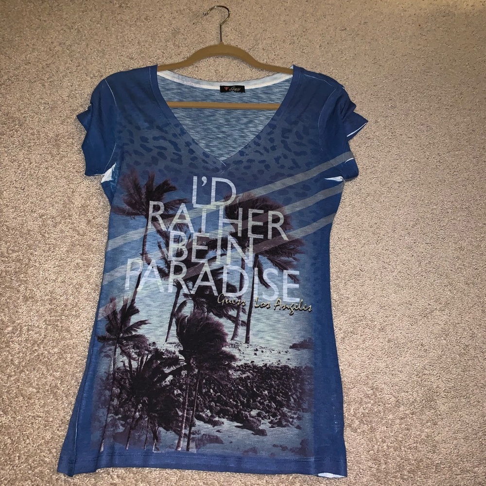 “I’d rather be in paradise” t shirt